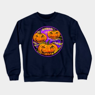 Scary halloween pumpkins Crewneck Sweatshirt